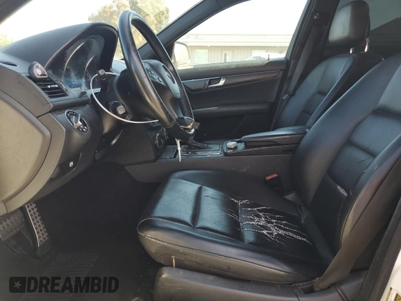 2009 Mercedes-Benz C 350 Sport with VIN WDDGF56X59F298740, listed as a Copart auction lot 56873315 with 153,831 mi miles and Salvage title. Bid and sale history available at DreamBid. Image 7.