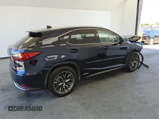 2022 Lexus RX with VIN 2T2YGMDA5NC087783, listed as a Copart auction lot 71532024 with 27,628 mi miles and Salvage Title. Bid and sale history available at carsss.com. Image 3.