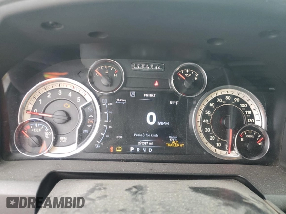 2017 Ram 3500 Big Horn with VIN 3C63R3HL5HG718970, listed as a Copart auction lot 64080554 with 270,397 mi miles and Salvage Title. Bid and sale history available at carsss.com. Image 9.