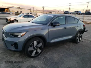 2023 Volvo C40 Recharge Pure Electric Plus with VIN YV4ED3GL6P2050005, listed as a Copart auction lot 77217653 with Not Provided miles. Bid and sale history available at carsss.com. Image 1.