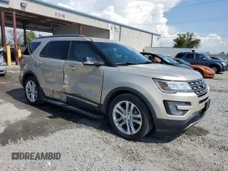 2017 Ford Explorer XLT with VIN 1FM5K7D89HGD36253, listed as a Copart auction lot 58910615 with 88,840 mi miles and Salvage title. Bid and sale history available at DreamBid. Image 4.