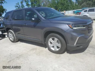2023 Honda Pilot LX with VIN 5FNYG2H22PB015112, listed as a Copart auction lot 50581165 with 26,981 mi miles and Salvage Title. Bid and sale history available at carsss.com. Image 4.