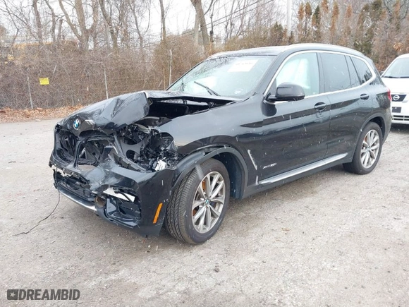 2018 BMW X3 xDrive30i with VIN 5UXTR9C59JLD62148, listed as a IAAI auction lot 41213686 with 1 mi miles. Bid and sale history available at carsss.com. Image 2.