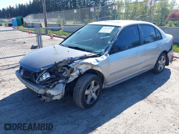 2004 Honda Civic EX with VIN 2HGES267X4H625718, listed as a IAAI auction lot 42075870 with 151,348 mi miles and . Bid and sale history available at DreamBid. Image 2.