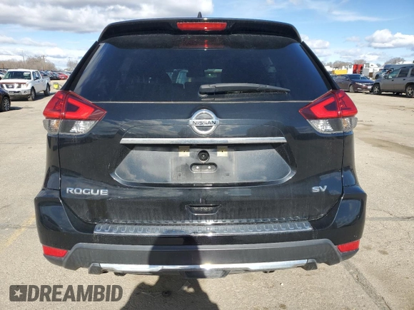 2018 Nissan Rogue S with VIN KNMAT2MT6JP614720, listed as a Copart auction lot 49544095 with 55,150 mi miles and Salvage Title. Bid and sale history available at carsss.com. Image 6.