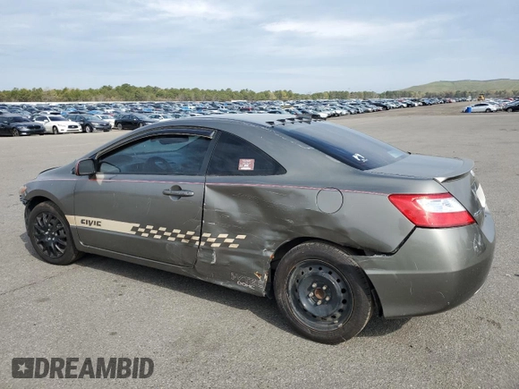 2008 Honda Civic Cpe LX with VIN 2HGFG116X8H546585, listed as a Copart auction lot 54701365 with 167,056 mi miles and Salvage Title. Bid and sale history available at carsss.com. Image 2.