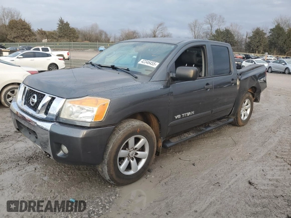 2012 Nissan Titan SV with VIN 1N6AA0EC2CN310143, listed as a Copart auction lot 42346455 with 225,755 mi miles and Salvage Title. Bid and sale history available at carsss.com. Image 1.