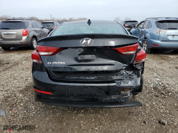 2017 Hyundai Elantra Limited with VIN 5NPD84LF4HH141444, listed as a Copart auction lot 49460815 with 57,561 mi miles and Salvage Title. Bid and sale history available at carsss.com. Image 6.