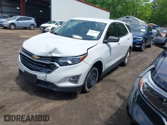 2019 Chevrolet Equinox LS with VIN 2GNAXHEV1K6222437, listed as a IAAI auction lot 42131130 with 50,404 mi miles and . Bid and sale history available at carsss.com. Image 2.