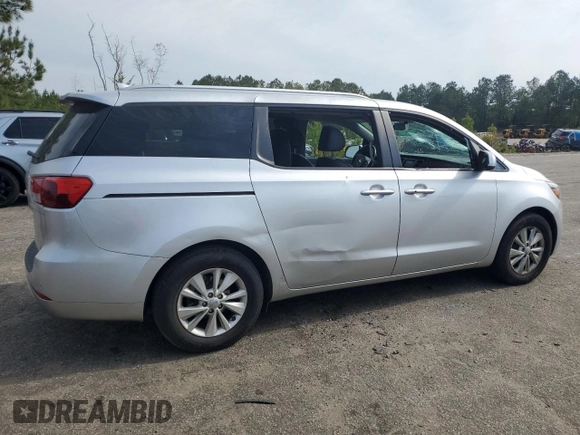 2017 Kia Sedona LX with VIN KNDMB5C19H6265263, listed as a Copart auction lot 53246695 with 121,770 mi miles and Clean Title. Bid and sale history available at carsss.com. Image 3.