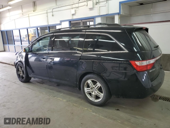 2013 Honda Odyssey Touring with VIN 5FNRL5H91DB025446, listed as a Copart auction lot 45139715 with 142,941 mi miles and Salvage Title. Bid and sale history available at carsss.com. Image 2.