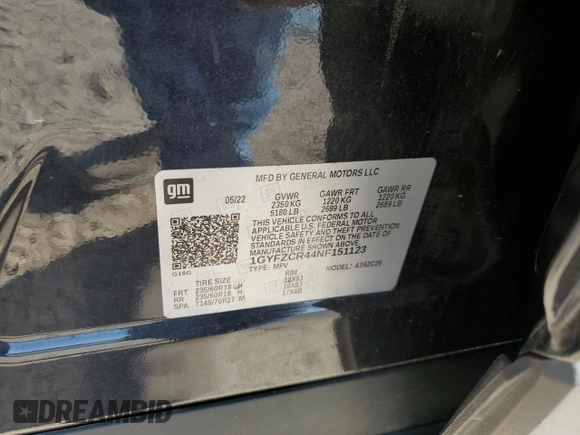 2022 Cadillac XT4 FWD Premium Luxury z VIN 1GYFZCR44NF151123, wystawiony jako Copart lot #50312745 z przebiegiem 46 820 mil mil oraz Szkoda całkowita • Salvage title. Historia ofert i sprzedaży dostępna na DreamBid. Obrazek 13.