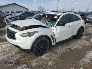 2015 Infiniti QX70 with VIN JN8CS1MU9FM380925, listed as a Copart auction lot 87598965 with Not Provided miles and Salvage Title. Bid and sale history available at DreamBid. Image 1.