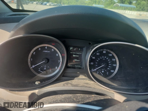 2017 Hyundai Santa Fe 2.4L with VIN 5XYZT3LB4HG432884, listed as a Copart auction lot 62573705 with 152,234 mi miles and Clean title. Bid and sale history available at DreamBid. Image 9.