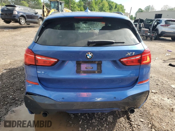2017 BMW X1 xDrive28i with VIN WBXHT3C32H5F81460, listed as a Copart auction lot 55998515 with 123,853 mi miles and Salvage title. Bid and sale history available at DreamBid. Image 6.