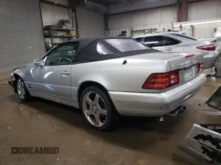 1999 Mercedes-Benz SL-Class with VIN WDBFA68F0XF180251, listed as a Copart auction lot 81543864 with 136,234 mi miles and Salvage Title. Bid and sale history available at carsss.com. Image 2.