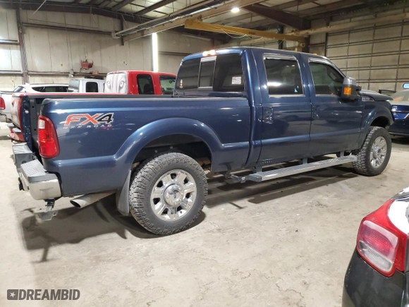 2015 Ford Super Duty F-250 SRW Lariat with VIN 1FT7W2B64FEA44203, listed as a Copart auction lot 84468594 with 76,504 mi miles and Salvage Title. Bid and sale history available at carsss.com. Image 3.