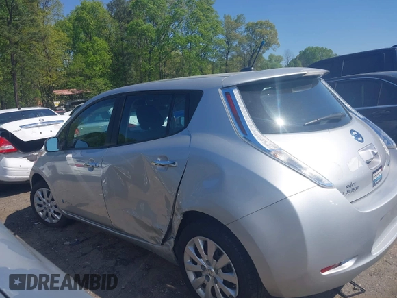 2014 Nissan LEAF SL with VIN 1N4AZ0CP6EC333351, listed as a IAAI auction lot 41990171 with 86,125 mi miles and . Bid and sale history available at DreamBid. Image 14.