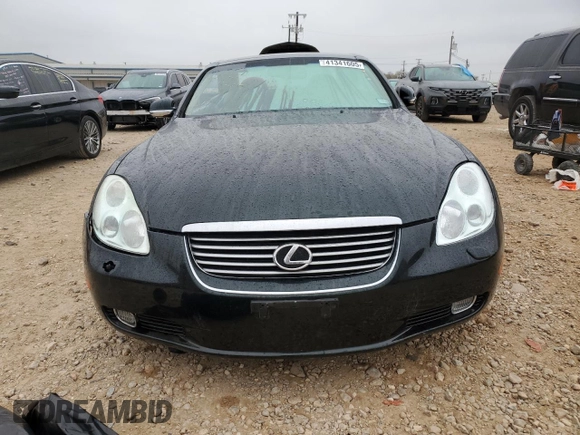 2003 Lexus SC with VIN JTHFN48Y630038056, listed as a Copart auction lot 41341605 with 74,301 mi miles and Salvage Title. Bid and sale history available at carsss.com. Image 5.