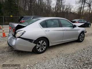 2013 Honda Accord Sdn LX with VIN 1HGCR2F30DA279550, listed as a Copart auction lot 51444125 with 143,218 mi miles and Salvage Title. Bid and sale history available at carsss.com. Image 3.