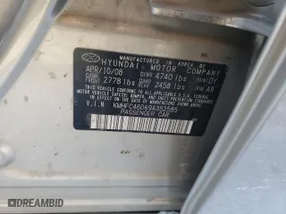 2009 Hyundai Azera GLS with VIN KMHFC46D69A352585, listed as a Copart auction lot 41374665 with 107,264 mi miles and Salvage Title. Bid and sale history available at carsss.com. Image 12.