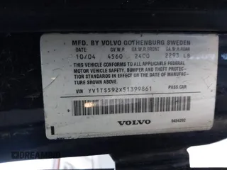 2005 Volvo S80 with VIN YV1TS592X51399861, listed as a IAAI auction lot 41422980 with 172,113 mi miles. Bid and sale history available at carsss.com. Image 9.