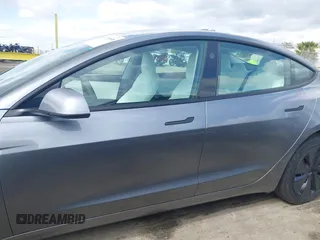 2024 Tesla Model 3 with VIN 5YJ3E1EAXRF859360, listed as a IAAI auction lot 41725898 with 3,693 mi miles. Bid and sale history available at carsss.com. Image 14.