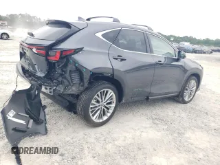 2025 Lexus NX 350 Premium z VIN 2T2GGCEZ4SC081138, wystawiony jako Copart lot #54490465 z przebiegiem 479 mil mil oraz Szkoda całkowita • Salvage title. Historia ofert i sprzedaży dostępna na DreamBid. Obrazek 3.