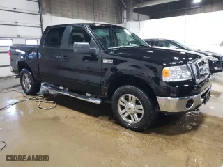 2008 Ford F-150 XLT with VIN 1FTPW14V58FB26999, listed as a Copart auction lot 50453145 with 153,703 mi miles and Clean Title. Bid and sale history available at carsss.com. Image 4.