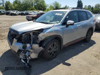 2021 Subaru Forester Special Sports with VIN JF2SKARC5MH511122, listed as a Copart auction lot 59970395 with 38,492 mi miles and Salvage title. Bid and sale history available at DreamBid. Image 1.