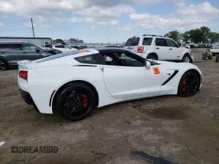 2017 Chevrolet Corvette Z51 3LT with VIN 1G1YM2D70H5118356, listed as a Copart auction lot 72786214 with Not provided miles and Salvage title. Bid and sale history available at DreamBid. Image 3.