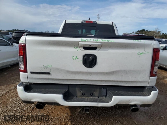 2022 Ram 1500 Big Horn with VIN 1C6RREMTXNN382389, listed as a Copart auction lot 89004415 with 28,697 mi miles and Salvage Title. Bid and sale history available at carsss.com. Image 6.