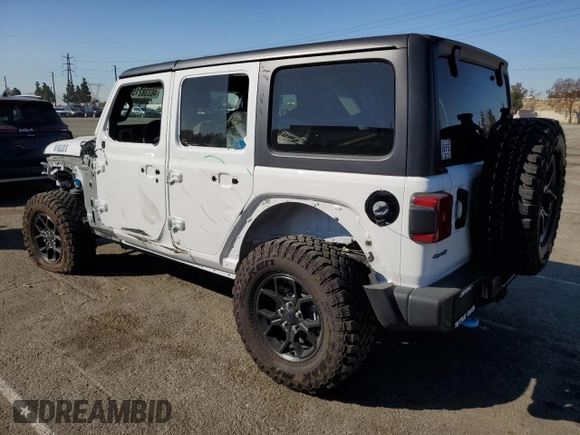 2024 Jeep Wrangler Willys z VIN 1C4RJXN60RW278675, wystawiony jako Copart lot #46338215 z przebiegiem 8 795 mil mil oraz Szkoda całkowita • Salvage title. Historia ofert i sprzedaży dostępna na DreamBid. Obrazek 2.