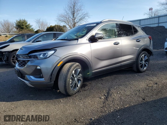 2020 Buick Encore GX Essence with VIN KL4MMGSL8LB119620, listed as a Copart auction lot 84553714 with 13,465 mi miles and Salvage title. Bid and sale history available at DreamBid. Image 1.