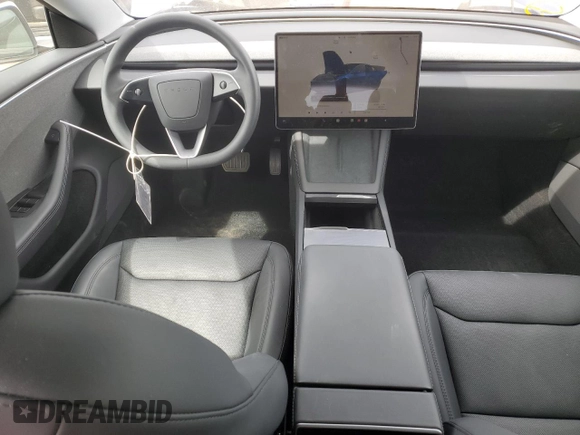 2025 Tesla Model 3 Long Range with VIN 5YJ3E1EA7SF880270, listed as a Copart auction lot 49733925 with 7,542 mi miles and Salvage Title. Bid and sale history available at DreamBid. Image 8.