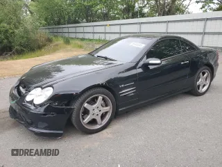 2004 Mercedes-Benz SL 55/63 AMG with VIN WDBSK74F24F076539, listed as a Copart auction lot 60300045 with 102,950 mi miles and Salvage title. Bid and sale history available at DreamBid. Image 1.