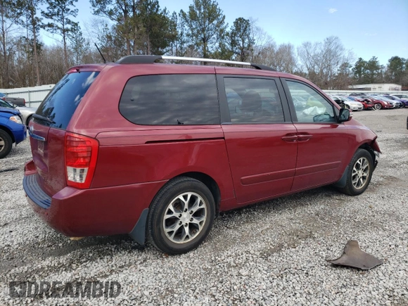 2014 Kia Sedona LX with VIN KNDMG4C72E6564721, listed as a Copart auction lot 41828055 with 150,670 mi miles and Salvage Title. Bid and sale history available at carsss.com. Image 3.
