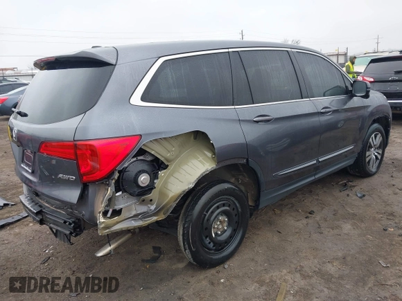 2017 Honda Pilot EX-L with VIN 5FNYF6H55HB063063, listed as a IAAI auction lot 41491193 with 75,444 mi miles and . Bid and sale history available at DreamBid. Image 4.