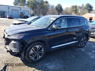 2020 Hyundai Santa Fe SEL with VIN 5NMS3CAAXLH275078, listed as a Copart auction lot 42178595 with 49,491 mi miles and Salvage Title. Bid and sale history available at carsss.com. Image 1.