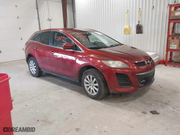 2010 Mazda CX-7 SV with VIN JM3ER2W52A0308418, listed as a IAAI auction lot 41388924 with 185,997 mi miles. Bid and sale history available at carsss.com. Image 1.