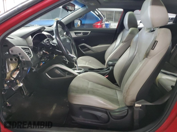 2013 Hyundai Veloster w/Black Int with VIN KMHTC6AD1DU130078, listed as a Copart auction lot 64763895 with 198,833 mi miles and Clean title. Bid and sale history available at DreamBid. Image 7.