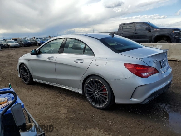 2015 Mercedes-Benz CLA 45 AMG with VIN WDDSJ5CB2FN216868, listed as a Copart auction lot 55498545 with 67,351 mi miles and Salvage title. Bid and sale history available at DreamBid. Image 2.