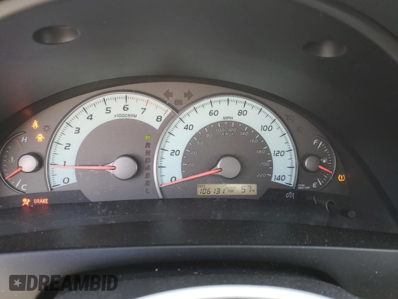 2007 Toyota Camry CE with VIN 4T1BE46K77U015622, listed as a Copart auction lot 52516715 with 106,131 mi miles and Salvage Title. Bid and sale history available at carsss.com. Image 9.