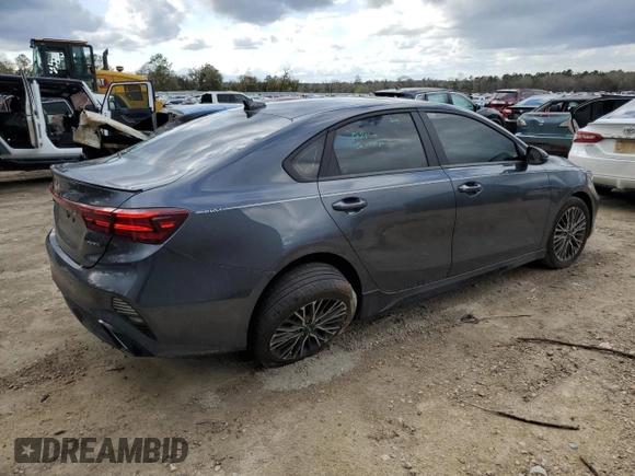 2024 Kia Forte GT-Line with VIN 3KPF54AD5RE733847, listed as a Copart auction lot 48841065 with 11,045 mi miles and Salvage Title. Bid and sale history available at carsss.com. Image 3.