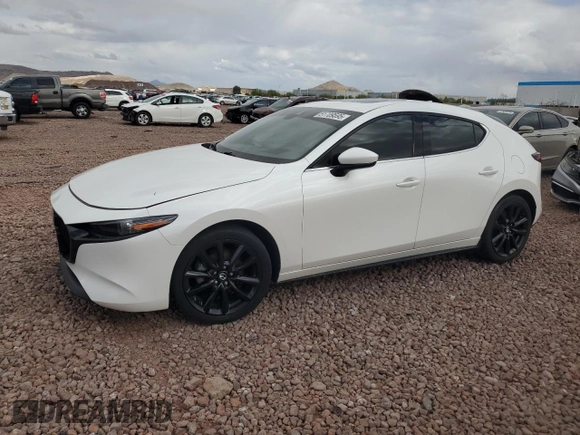2020 Mazda 3 Premium Package with VIN JM1BPANM5L1174408, listed as a Copart auction lot 51709595 with 48,348 mi miles and Salvage Title. Bid and sale history available at carsss.com. Image 1.
