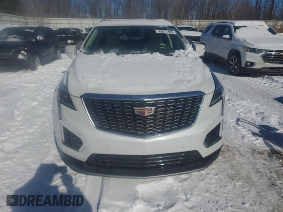 2024 Cadillac XT5 AWD Premium Luxury with VIN 1GYKNDRS4RZ753023, listed as a Copart auction lot 45671495 with 8,855 mi miles and Non repairable. Bid and sale history available at DreamBid. Image 5.