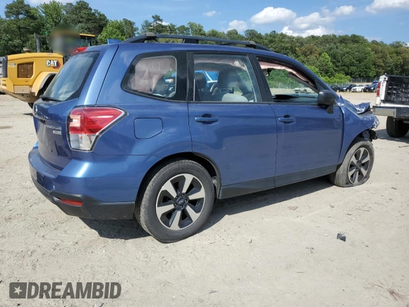 2017 Subaru Forester with VIN JF2SJABC2HH590879, listed as a Copart auction lot 61552555 with Not provided miles and Salvage title. Bid and sale history available at DreamBid. Image 3.