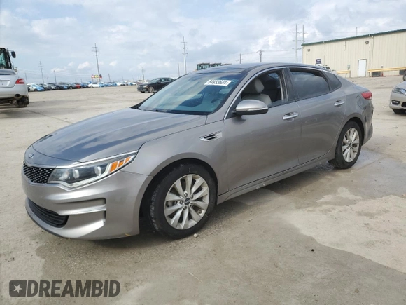 2016 Kia Optima EX with VIN 5XXGU4L34GG068925, listed as a Copart auction lot 84933684 with 108,314 mi miles and Salvage Title. Bid and sale history available at carsss.com. Image 1.
