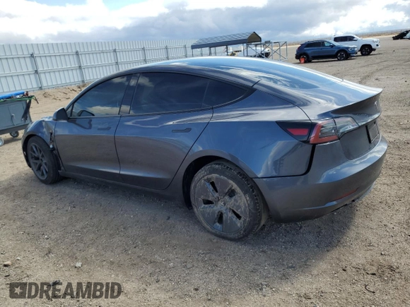 2023 Tesla Model 3 with VIN 5YJ3E1EA3PF707076, listed as a Copart auction lot 48993105 with 30,525 mi miles and Salvage Title. Bid and sale history available at DreamBid. Image 2.