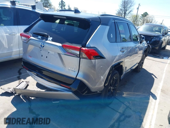 2024 Toyota RAV4 Hybrid XSE with VIN 4T3E6RFV7RU168500, listed as a IAAI auction lot 41750864 with 5,965 mi miles. Bid and sale history available at carsss.com. Image 4.